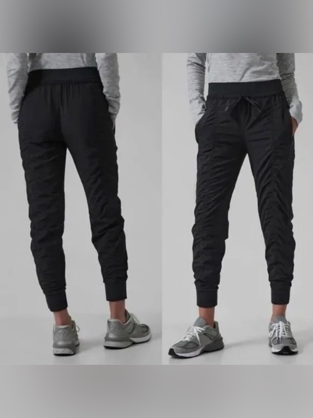 Athleta Attitude ruched Pants black size 12